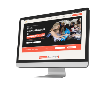 Site de doações e campanhas de arrecadação