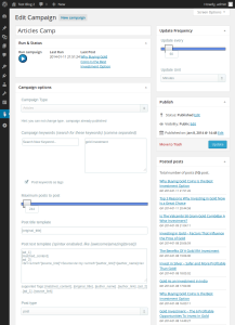 Plug-in de postagens automática wordpress